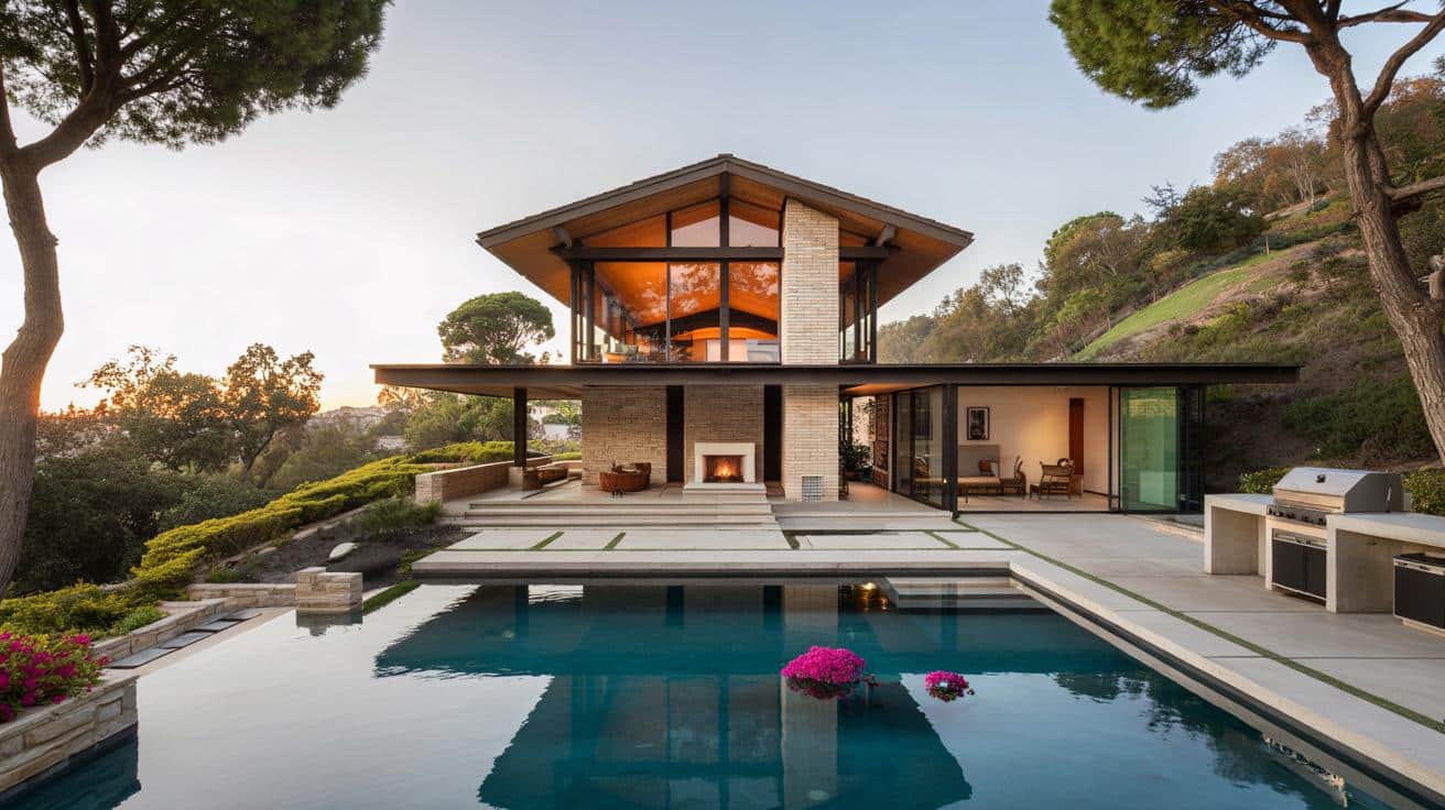 Would you pay $10.4m for Diane Keaton’s Lloyd Wright home? 4,400 sq ft, 1.4 acres, 3 price cuts